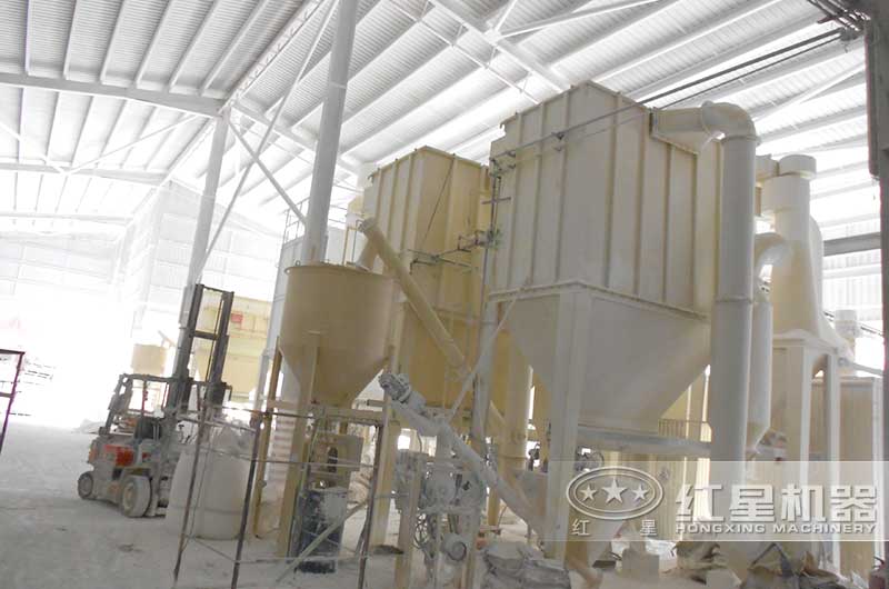 石灰石深加工生產(chǎn)線現(xiàn)場