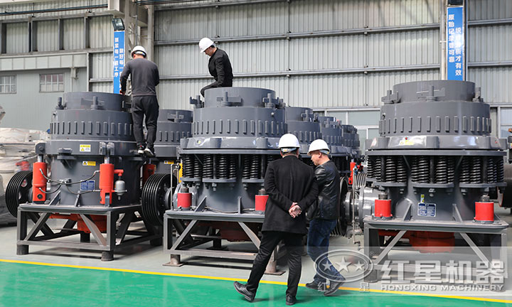 多家對比后二次到廠，選擇兩臺圓錐破